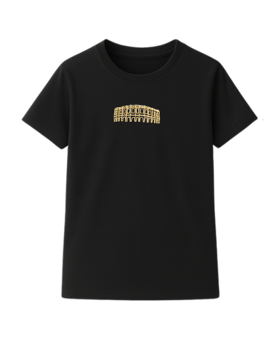 T-shirt arène noir enfant face