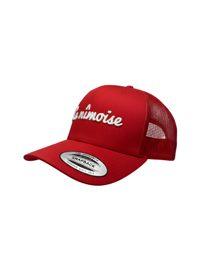 casquette filet femme rouge