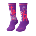 chaussettes violettes