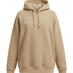 Hoodie beige femme face