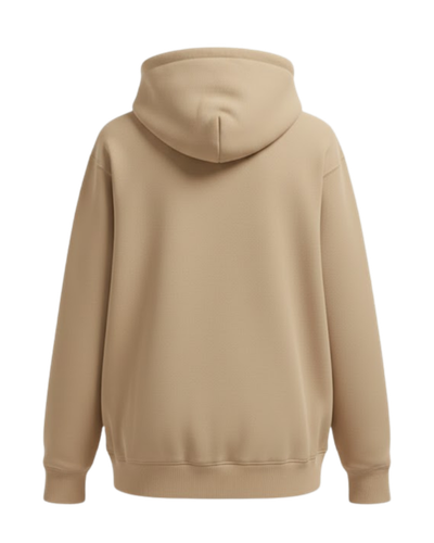 Hoodie beige dos