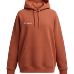 Hoodie terracotta femme face