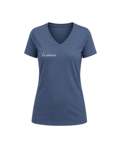 Intemporel femme bleu face