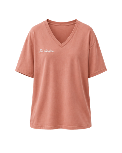 Intemporel loose femme corail face